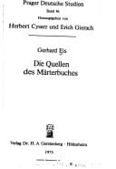 Quellen des Märterbuches