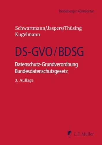 DS-GVO/BDSG Datenschutz-Grundverordnung Bundesdatenschutzgesetz