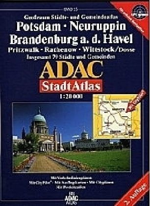 Großraum- Städte- und Gemeindeatlas Potsdam, Neuruppin, Brandenburg a. d. Havel Pritzwalk, Rathenow, Wittstock