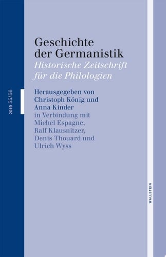 Geschichte der Germanistik 2019