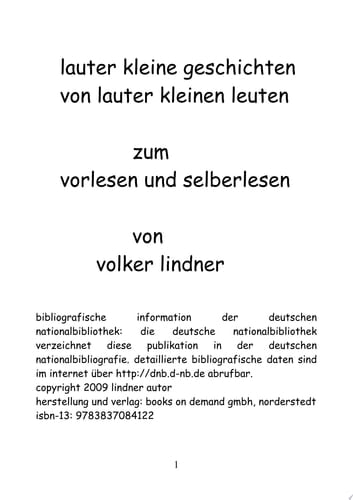 lauter kleine geschichten für lauter kleine leute