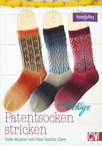 Woolly Hugs Patentsocken stricken tolle Muster mit Year-Socks-Garn