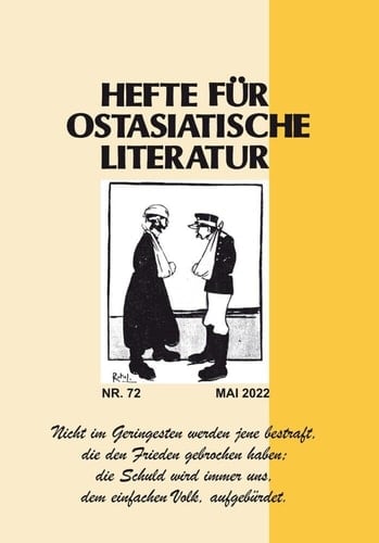 Hefte für ostasiatische Literatur 72 Mai 2022