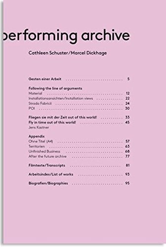 The performing archive Cathleen Schuster
