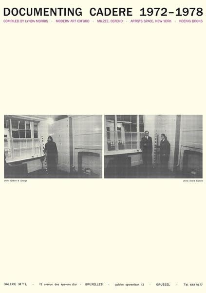 André Cadere Documenting Cadere : 1972-1978 : Exposition Presentée À Modern Art Oxford, Du 14 Décembre 2012 Au 10 Février 2013 ; Mu. ZEE, Ostend, Du 02 Mars Au 02 Mai 2013 ; Artists Space, New York, Du 11 Mai Au 30 Juin 2013