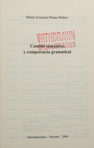 Cambio semántico y competencia gramatical