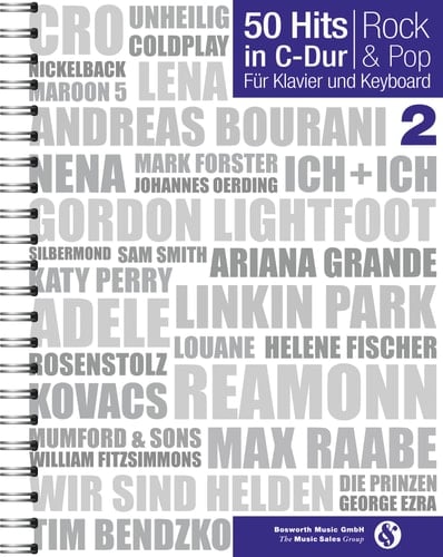 50 HITS IN C-DUR Rock & Pop Band 2