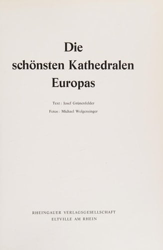 Die schönsten Kathedralen Europas