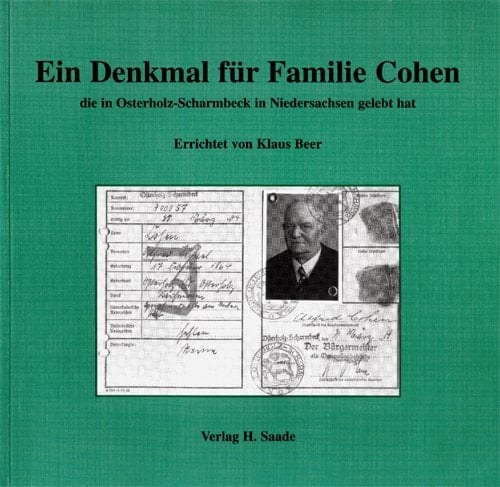 Ein Denkmal für Familie Cohen, die in Osterholz-Scharmbeck in Niedersachsen gelebt hat.
