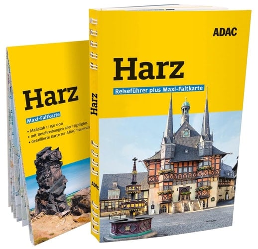 ADAC Reiseführer plus Harz Mit Maxi-Faltkarte und praktischer Spiralbindung