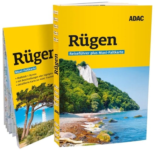 ADAC Reiseführer plus Rügen mit Hiddensee und Stralsund Mit Maxi-Faltkarte und praktischer Spiralbindung