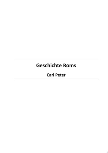 Geschichte Roms