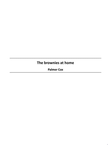 The brownies at home