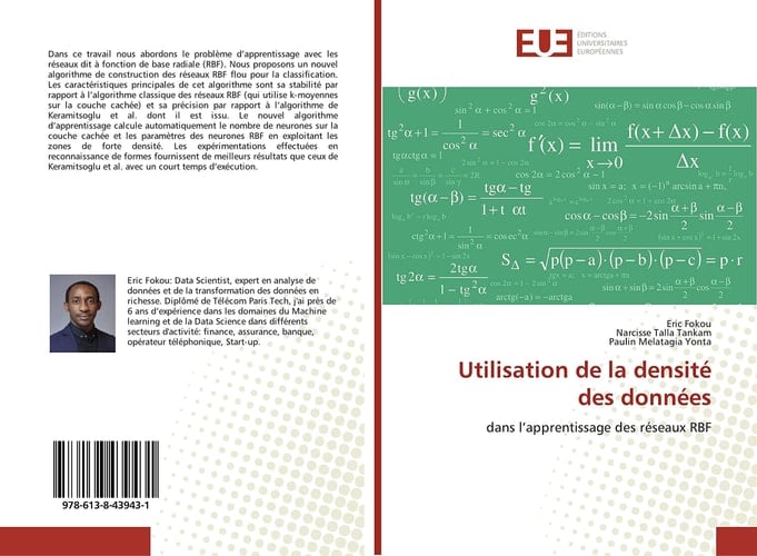 Utilisation de la densité des données: dans l’apprentissage des réseaux RBF (French Edition)