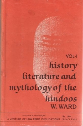 History Literature and Mythology of the Hindoos