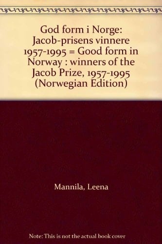 God form i Norge Jacob-prisens vinnere 1957-1995