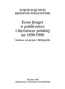 Ernst Jünger w publicystyce i literaturze polskiej lat 1930-1998