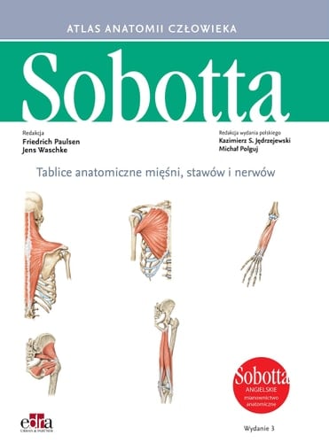 Atlas anatomii człowieka Tablice anatomiczne z wykazem mie̜śni, stawów i nerwów : angielskie mianownictwo anatomiczne / redakcja Friedrich Paulsen, Jens Waschke ; redakcja wydania polskiego Kazimierz S. Je̜drzejewski, Michał Polguj ; tłumaczenie z je̜zyka niemieckiego: prof. dr hab. n. med. Kazimierz S. Je̜drzejewski. ...