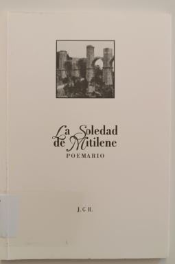 La soledad de Mitilene poemario