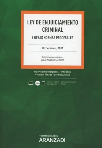 Ley de Enjuiciamiento Criminal (Papel + e-book): y otras normas procesales