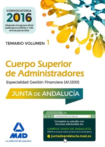 Cuerpo Superior de Administradores [Especialidad Gestión Financiera (A1 1200)] de la Junta de Andalucía. Temario Volumen 1 (Spanish Edition)