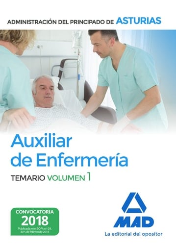 Auxiliar de Enfermería de la Administración del Principado de Asturias. Volumen 1