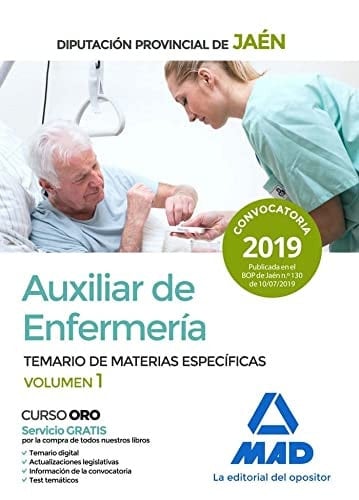 Auxiliar de Enfermería de la Diputación de Jaén. Temario de materias específicas Volumen 1 (Spanish Edition)