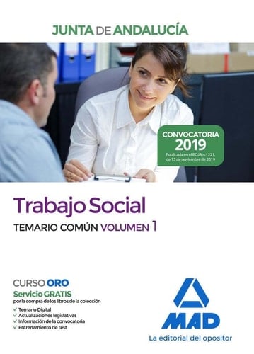 Trabajo Social de la Junta de Andalucía. Temario común volumen 1 (Trabajadores Sociales de la Junta de Andalucía. Temario común volumen 1) (Spanish Edition)