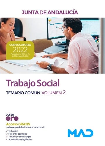 Trabajo Social de la Junta de Andalucía. Temario común volumen 2