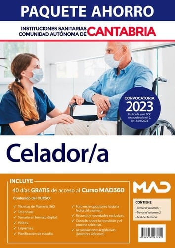 Paquete Ahorro Celador/a Instituciones Sanitarias Cantabria