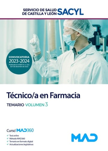 Técnico/a en Farmacia del Servicio de Salud de Castilla y León (SACYL). Volumen 3