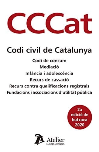 Codi civil de Catalunya Codi de consum ; Mediació ; Infància i adolescència ; Recurs de cassació ; Recurs contra qualificacions registrals ; Fundacions i associacions d'utilitat pública