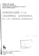 Introducción a la lingüística automática en las lenguas románicas (Biblioteca románica hispánica. 2: Estudios y ensayos, 202) (Spanish Edition)
