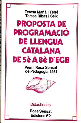 Proposta de programació de llengua catalana de 5è a 8è d'EGB