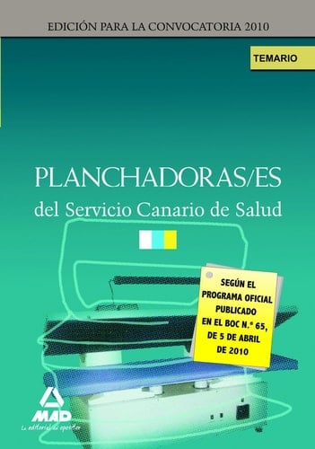 Planchadoras/es del servicio canario de salud. Temario