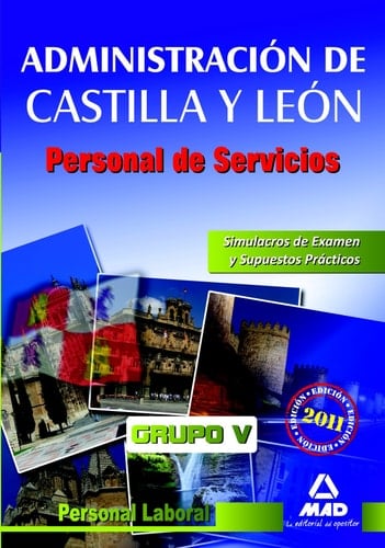 Personal de servicios (grupo v personal laboral) de la administración de castilla y león. Simulacros de examen y supuestos prácticos