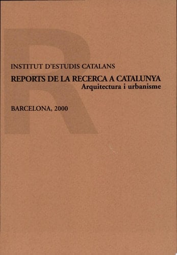 Reports de la recerca a Catalunya arquitectura i urbanisme