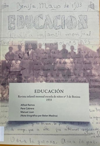 Educación revista infantil mensual escuela de niños no3 de Benissa, 1933