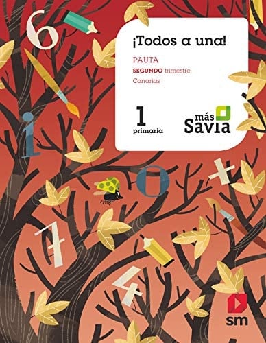 Método Globalizado. ¡Todos a una! 1 Primaria.2 Trimestre. Pauta. Más Savia. Canarias