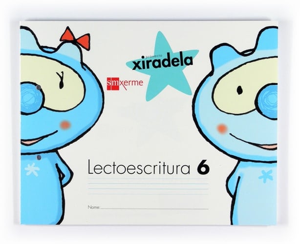 Lectoescritura 6, Pauta. 5 anos. Xiradela
