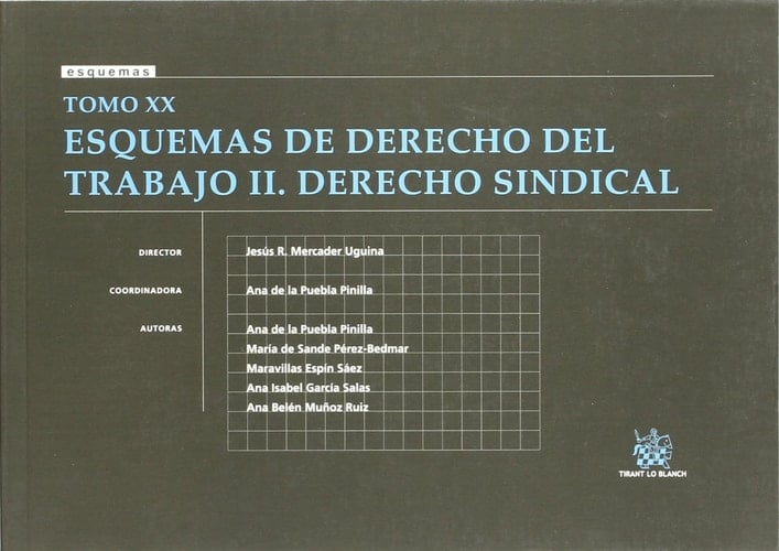 Tomo XX Esquemas de Derecho del Trabajo II Derecho Sindical