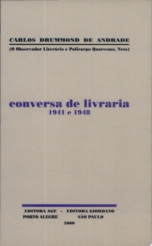 Conversa de livraria, 1941 e 1948