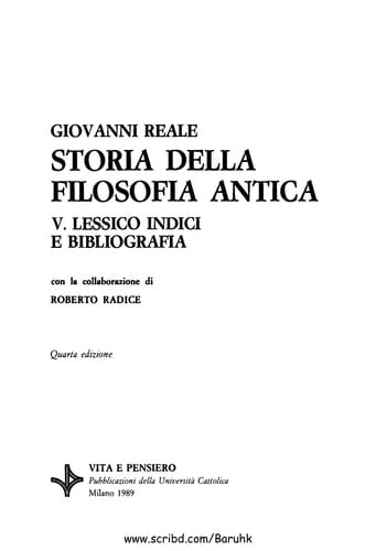 Storia della filosofia antica