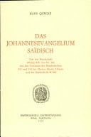 Das Johannesevangelium Saïdisch Text der Handschrift PPalau Rib. Inv.-Nr.183 mit den Varianten der Handschriften 813 und 814 der Chester Beatty Library und der Handschrift M 569