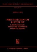 Prius testamentum ruptum est il problema della revoca del testamento in diritto romano
