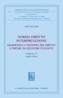 Norma diritto interpretazione Grammatica e filosofia del diritto a partire da Salvatore Pugliatti. Prefazione di Angelo Falzea