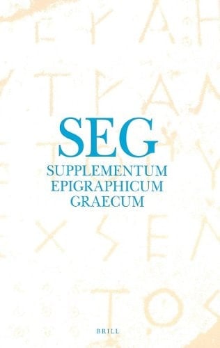 Supplementum Epigraphicum Graecum, Volume XXX (1980)