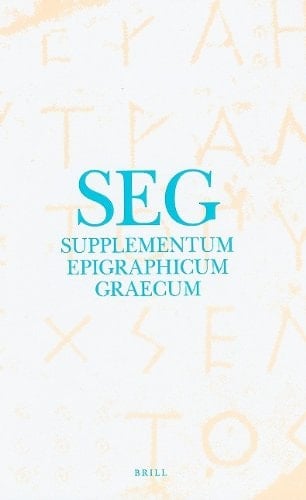 Supplementum Epigraphicum Graecum, Volume XXVII (1977)