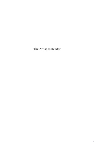 The Artist as Reader: On Education and Non-Education of Early Modern Artists On Education and Non-Education of Early Modern Artists