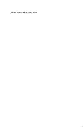 Johann Ernst Gerhard (1621-1668) The Life and Work of a Seventeenth-Century Orientalist